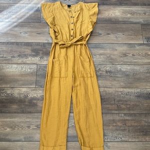 Comfy Mustard Yellow Sleeveless Jumpsuit Size XS/small